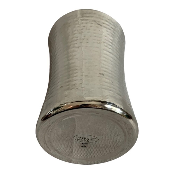 BOTTLE Holder TOWLE Silversmiths Hammered Ice Wine Bottle Container Wine Chiller - Picture 4 of 5